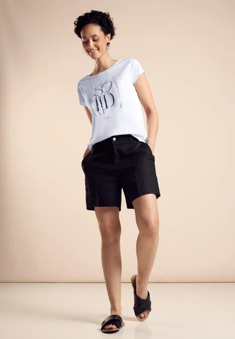 T-Shirt mit Print White