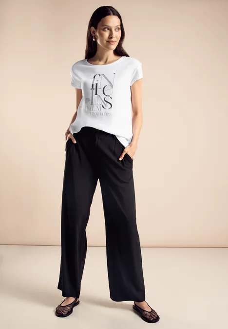 T-Shirt mit Print White