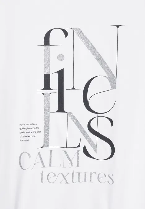 T-Shirt mit Print White