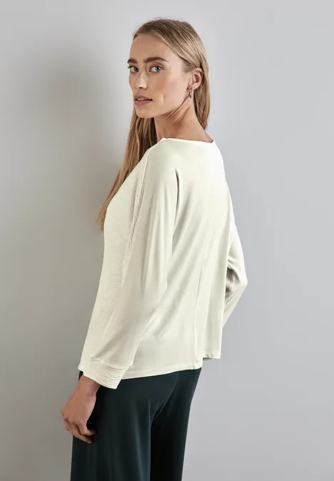 Strukturshirt off white