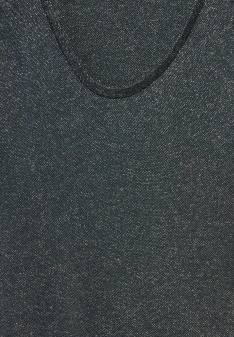 T-Shirt im Glanz-Look hunter green