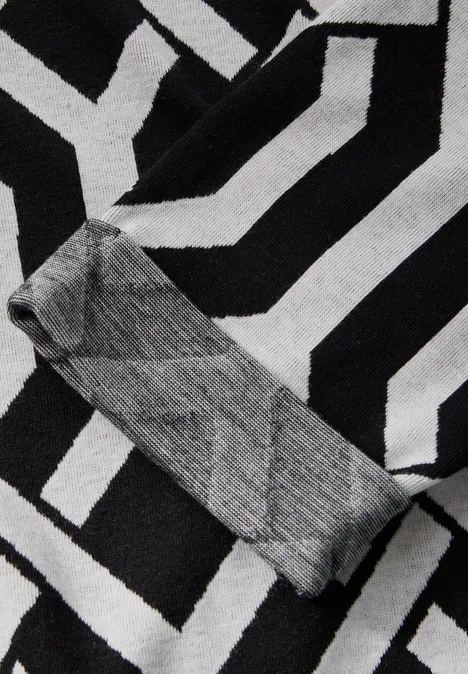 Jaquard-Shirt Black