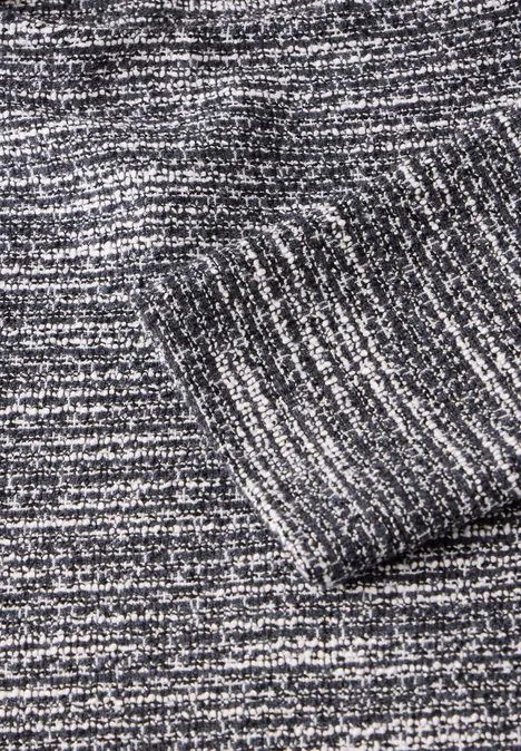 Bouclé Shirt Black