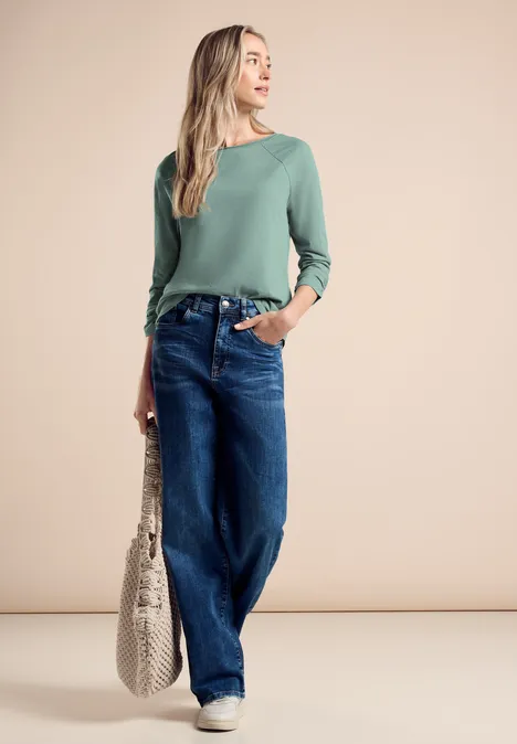 Shirt mit 3/4-Arm seafoam green