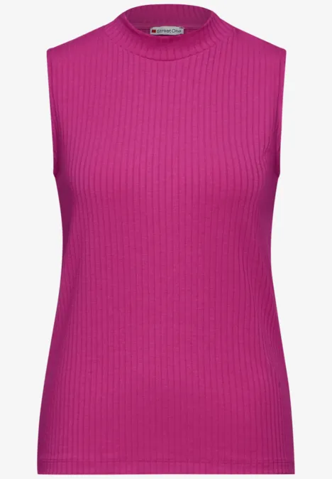 Top mit Turtleneck royal fuchsia