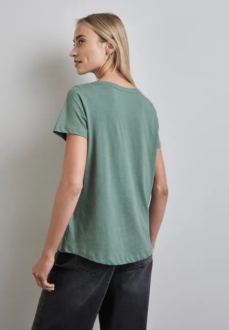 T-shirt met tekst seafoam green