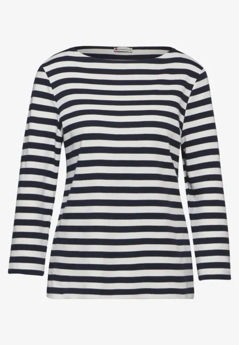 Gestreiftes Shirt deep blue