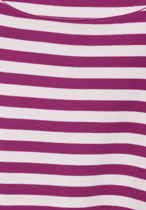 Gestreiftes Shirt royal fuchsia