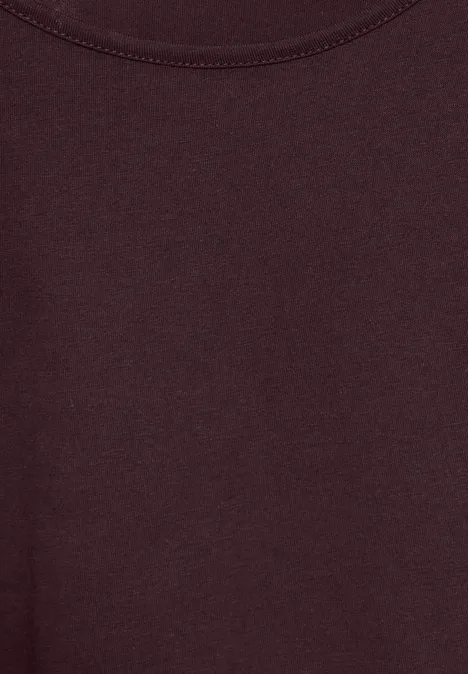 Basic Langarmshirt enigma red