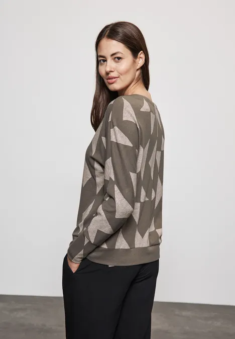 Jaquard-Shirt rich mocha