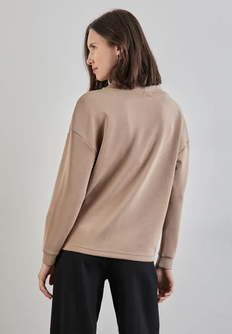 Shirt im Silk Look rich mocha