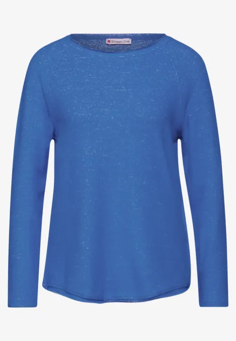 Langarmshirt odyssey blue mel.