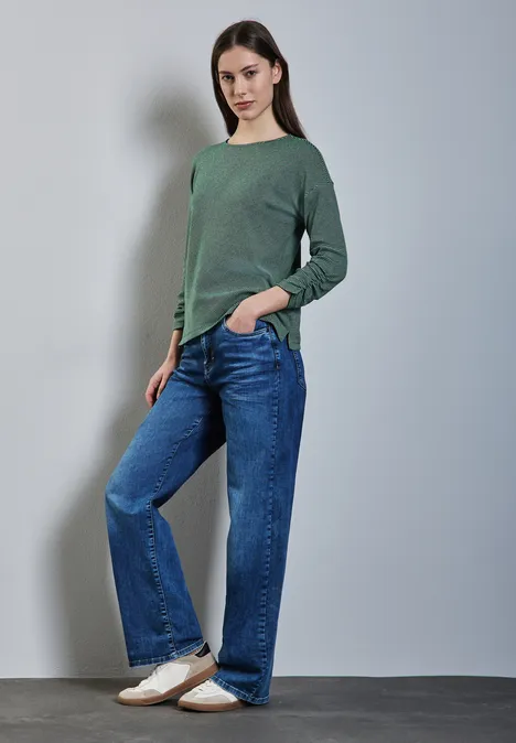 Gestreiftes Shirt gentle green