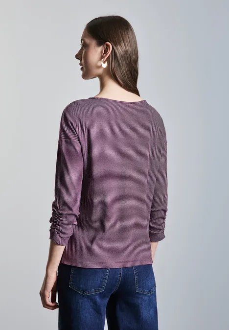 Gestreiftes Shirt caspia purple