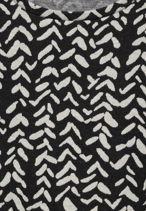 Jaquard-Shirt Black