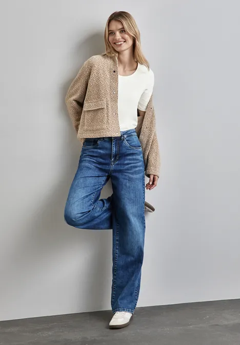 T-Shirt mit Rundhals off white T-Shirt mit Rundhals off white