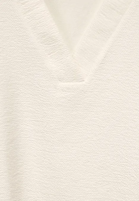 Strukturshirt off white