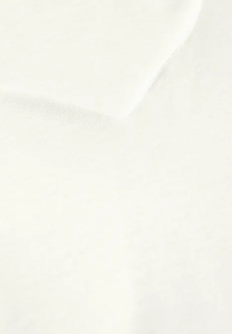 Shirt mit Herzausschnitt off white Shirt mit Herzausschnitt off white