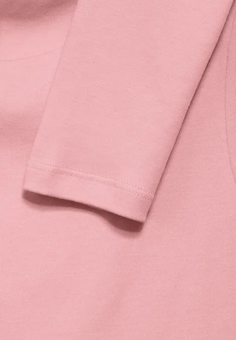 Shirt mit U-Boot-Ausschnitt petal rose