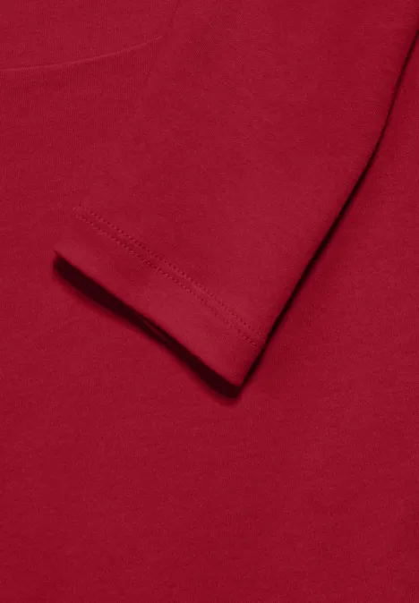 Shirt mit U-Boot-Ausschnitt autumn red