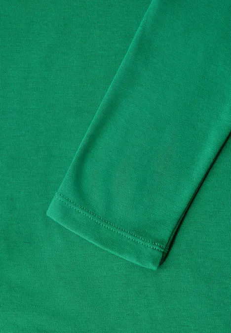Shirt mit U-Boot-Ausschnitt vibrant green
