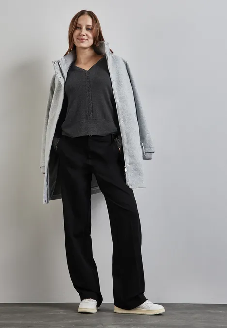 Shirt mit Glitzer-Details anthracite melange