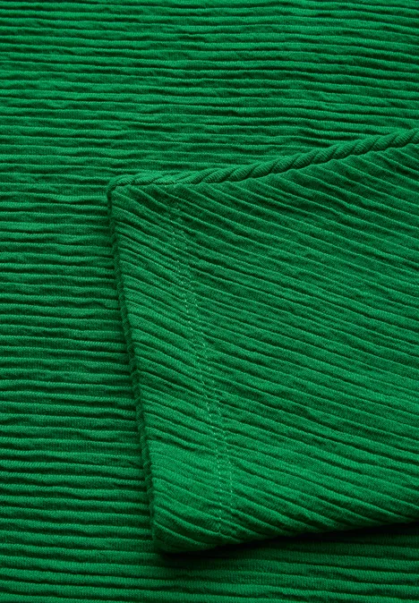 Shirt met een fijne textuur vibrant green