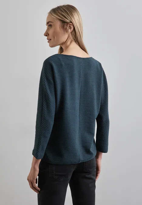 Shirt mit Diagonalstruktur cool vintage green