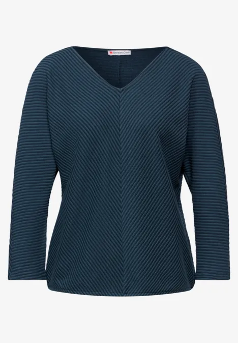 Shirt mit Diagonalstruktur cool vintage green