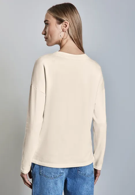 T-Shirt mit Schriftzug lucid white