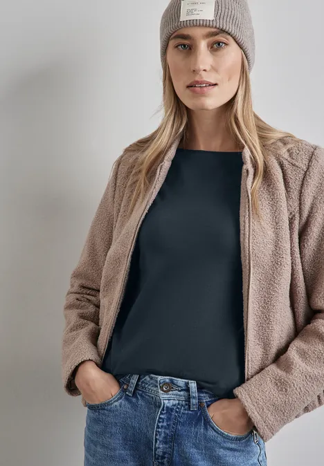 Shirt mit U-Boot-Ausschnitt cool vintage green
