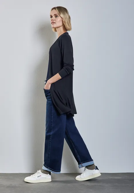 Lange Jacke deep blue