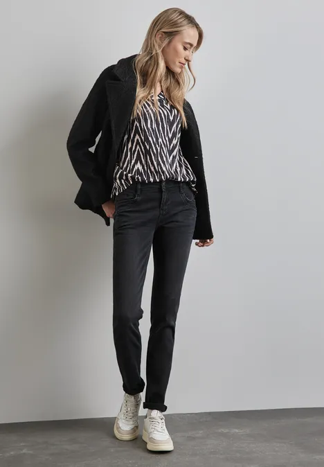 Bedrucktes Shirt Black