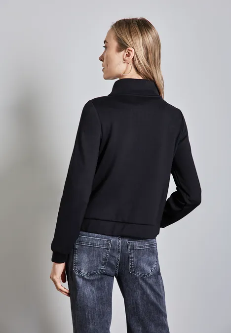 Leichte Sweatjacke Black
