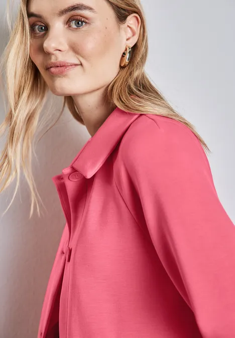 Silk-Look Jacke sugar coral