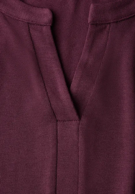 T-shirt en jersey mulberry red