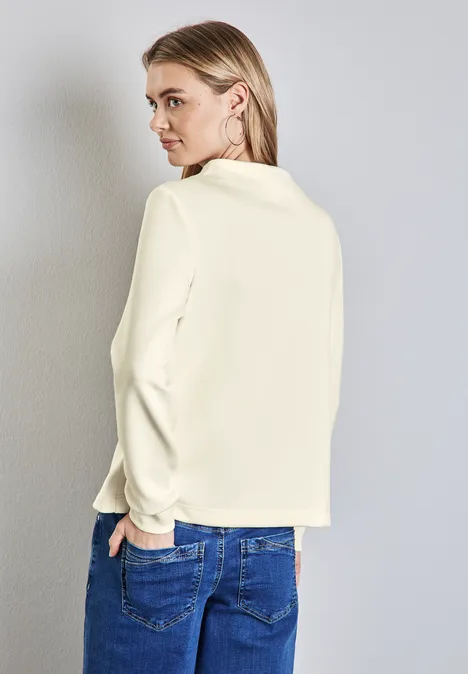 Chemise en soie lucid white