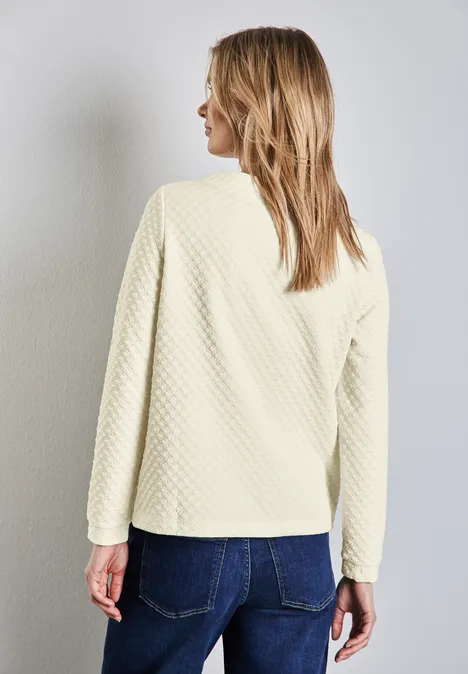 Strukturshirt lucid white