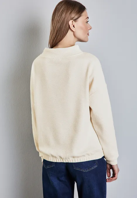 Shirt mit Turtleneck lucid white