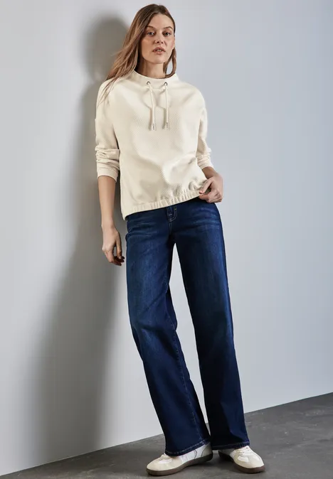 Shirt mit Turtleneck lucid white