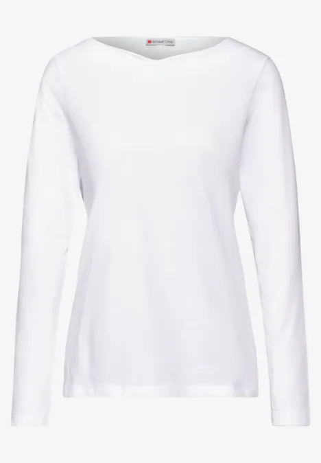 Softes Langarmshirt White