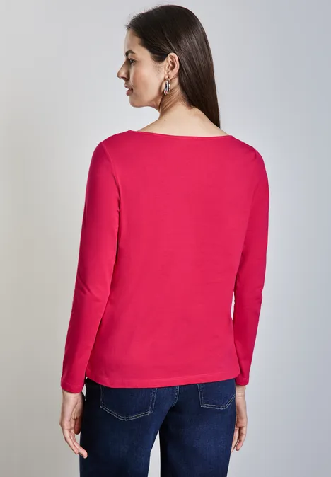 T-shirt à manches longues doux power berry