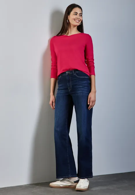 T-shirt à manches longues doux power berry