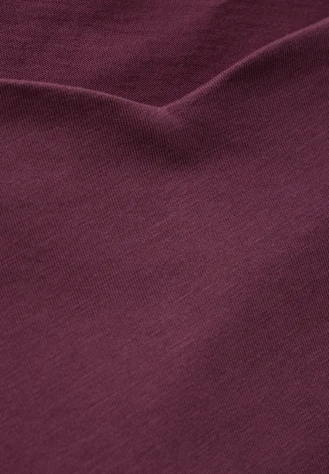 Softes Langarmshirt mulberry red
