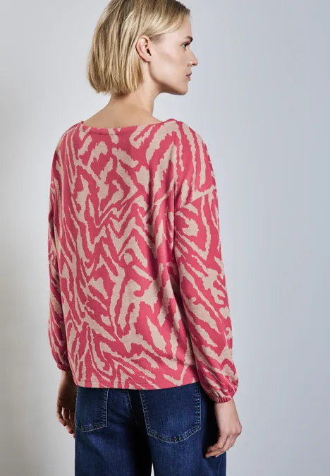 Kuscheliges Jaquard Shirt sugar coral