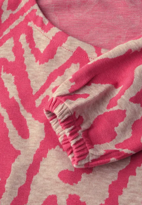 Kuscheliges Jaquard Shirt sugar coral