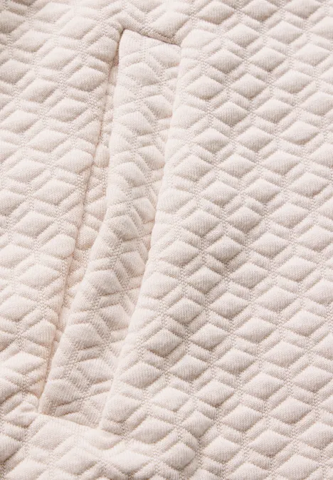 Strukturjacke in Unifarbe smooth sand beige