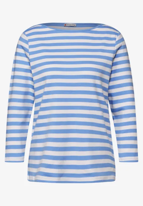 Gestreept overhemd columbia blue