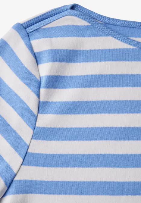 Gestreept overhemd columbia blue