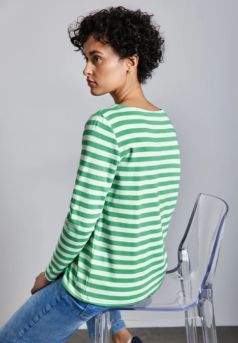 Gestreept overhemd tendril green Gestreept overhemd tendril green